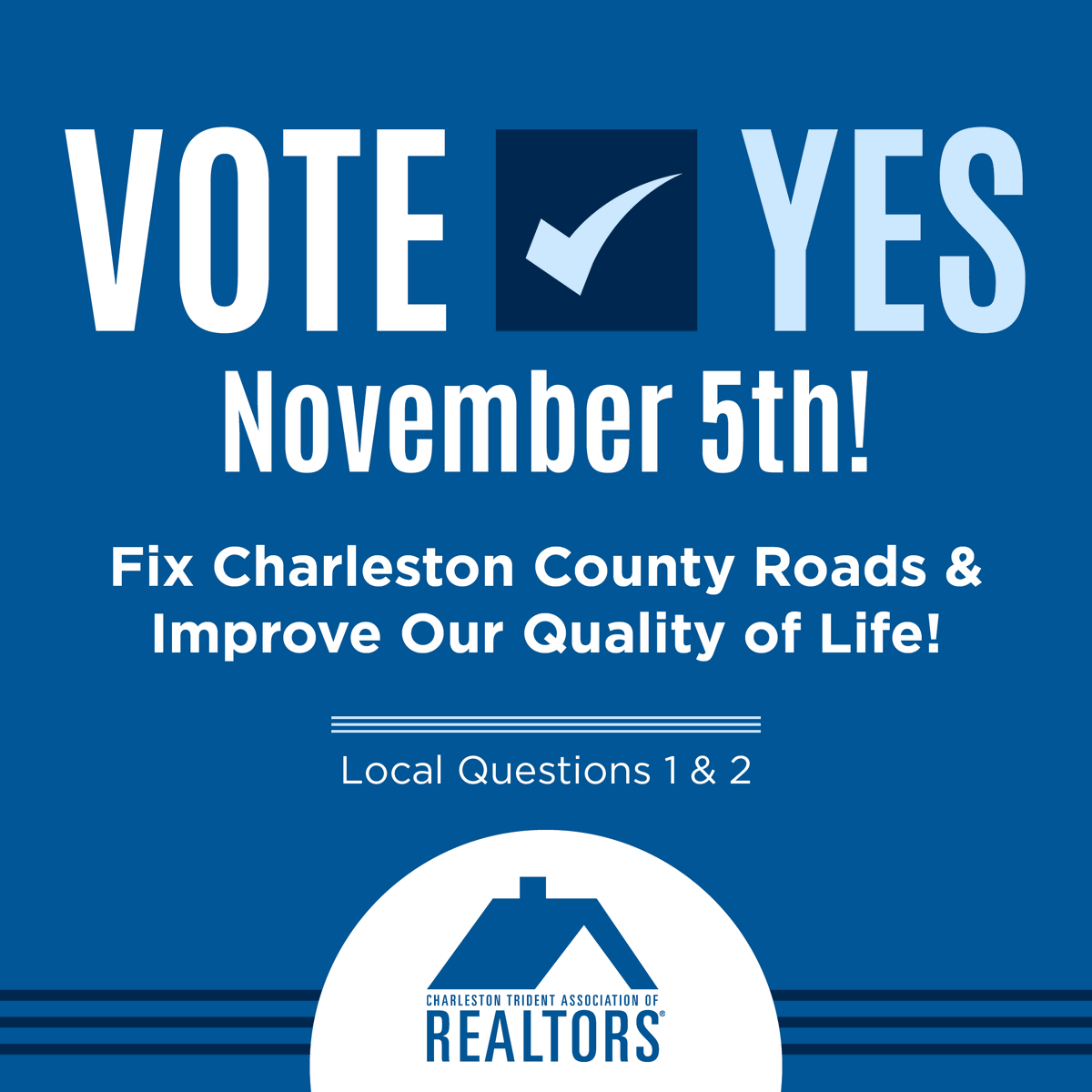 ChasREALTORS's tweet photo. Investing in Our Future: Charleston County Transportation Sales Tax for Better Roads, Improved Transit, Greenspace Projects, and a Stronger Community. Read more about it in a recent  Post &amp; Courier editorial by CTAR President Drew Grossklaus: https://t.co/rtfwLOsDvL https://t.co/AMMmDM56ZI