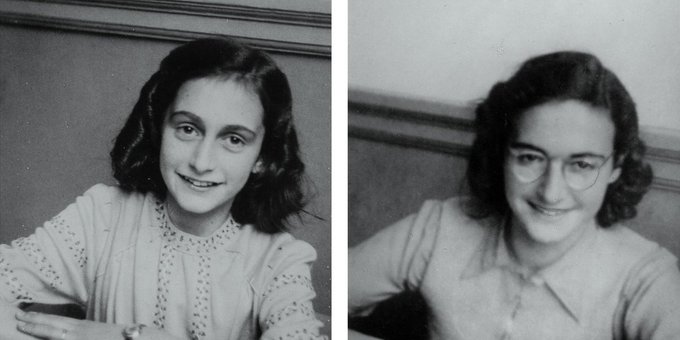 boudewijnsteur's tweet photo. Op deze dag in 1944 werden Anne en Margot Frank in Auschwitz-Birkenau, samen met 1000 andere vrouwen, geselecteerd voor dwangarbeid in de Duitse oorlogsindustrie. Ze vertrokken in de nacht van 1 november naar Bergen-Belsen, waar ze in het vroege voorjaar van 1945 werden vermoord https://t.co/NYhcXe4FAP