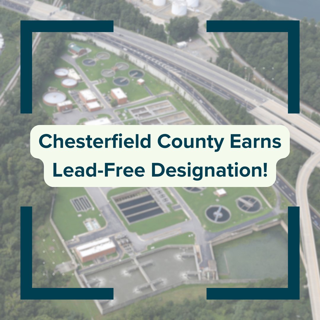 #Cfield earns lead-free designation!🚰After a multi-year inventory, Chesterfield Utilities has confirmed there's no lead in any part of our distribution system. This milestone ensures safer water and future cost savings for residents. Learn more here ➡️ chesterfield.gov/CivicAlerts.as…