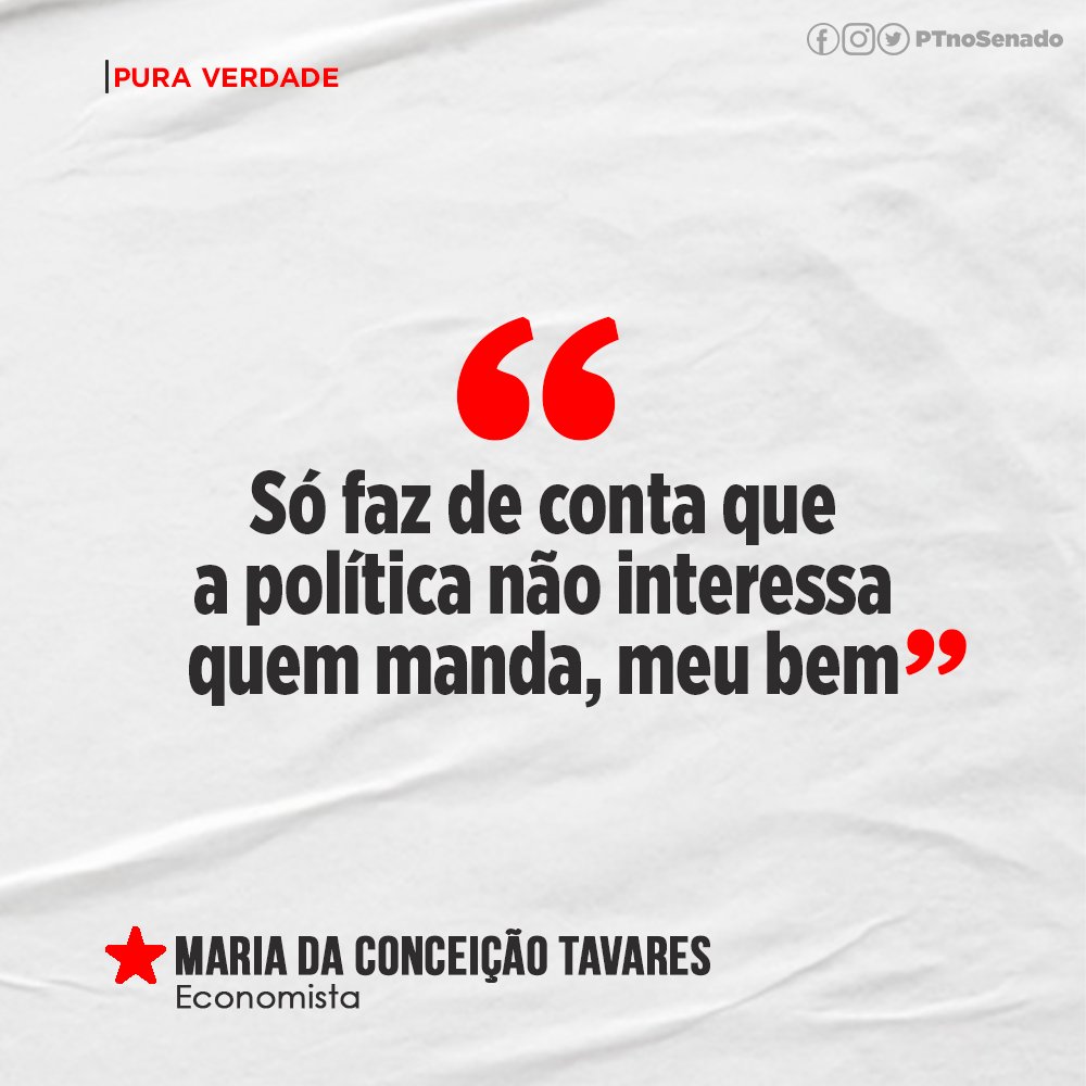 PTnoSenado's tweet photo. A política, com todos os seus defeitos, é a arena decisiva para a vida em sociedade. https://t.co/ezLrz0Srbi