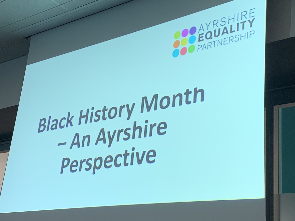nhsa_a's tweet photo. Fantastic presentations by our guest speakers for #BHM2024  organised by the Ayrshire Equality Partnership @EACequalities @AyrshireColl @Ayrshire_LSO https://t.co/OeQ5sCkM6c