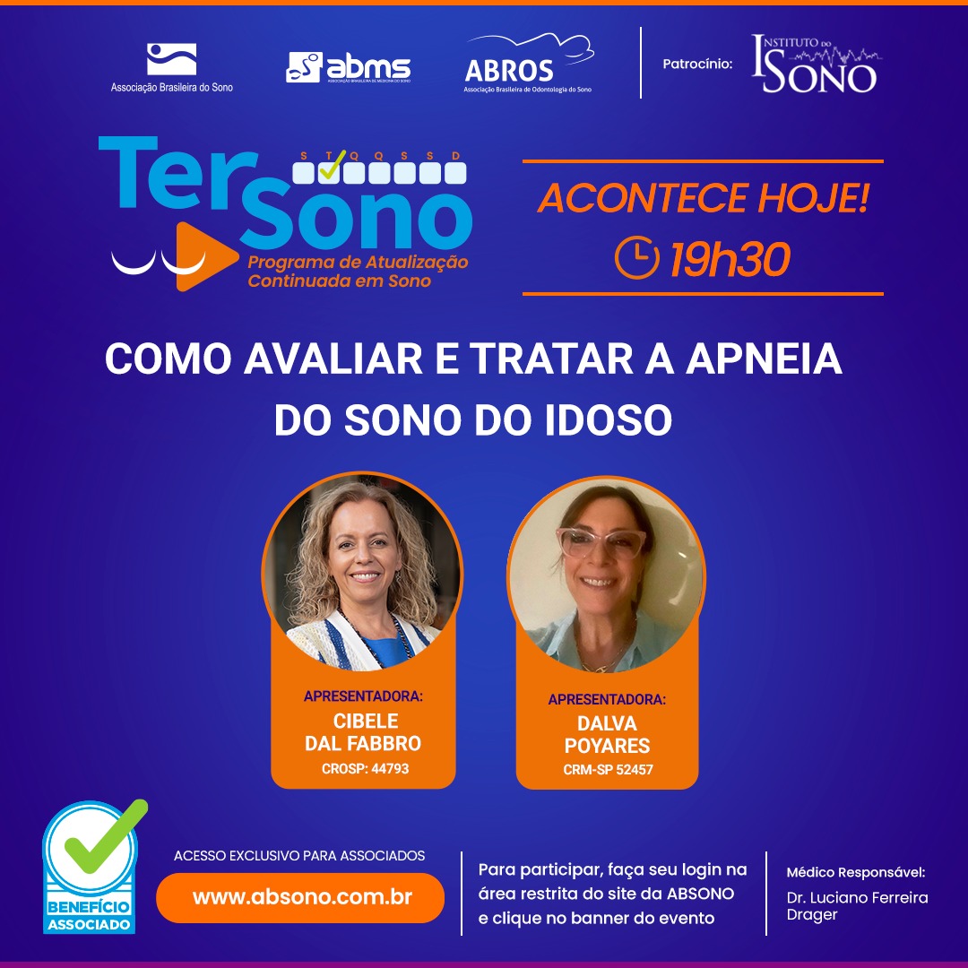 absono_'s tweet photo. ✨Temos um encontro marcado, às 19h30, no #TerSono de hoje!
Vamos conversar sobre a avaliação e o tratamento da apneia obstrutiva do sono em idosos.
Não perca! 💙
Participe em: https://t.co/LG6L6fQa0M
#absono #sonodosidosos #apneiaobstrutivadosono #apneiadosono https://t.co/9GUq6dBfHS