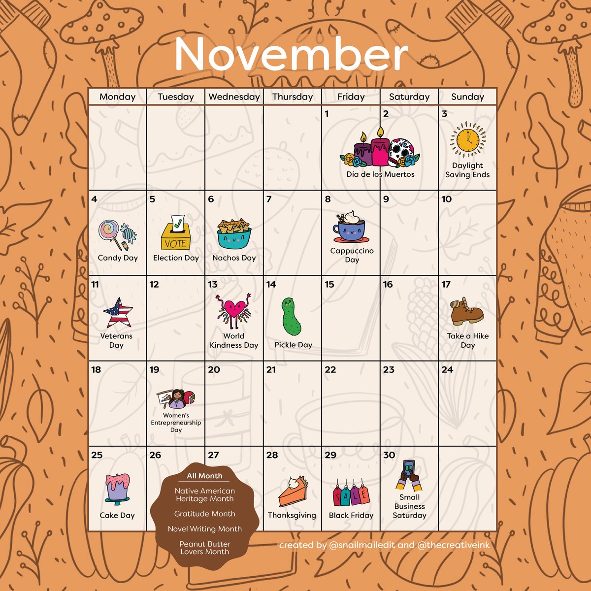 HUGE calendar news! 🗓️😱

FREE November calendars and digital wallpapers are here, AND they are available to download on my newly launched website: snailmailedit.com 

#november #november2024 #freecalendar