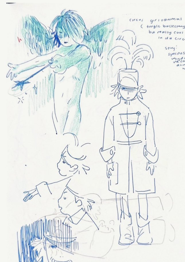 eninuym's tweet image. Recent sketchbook scans
