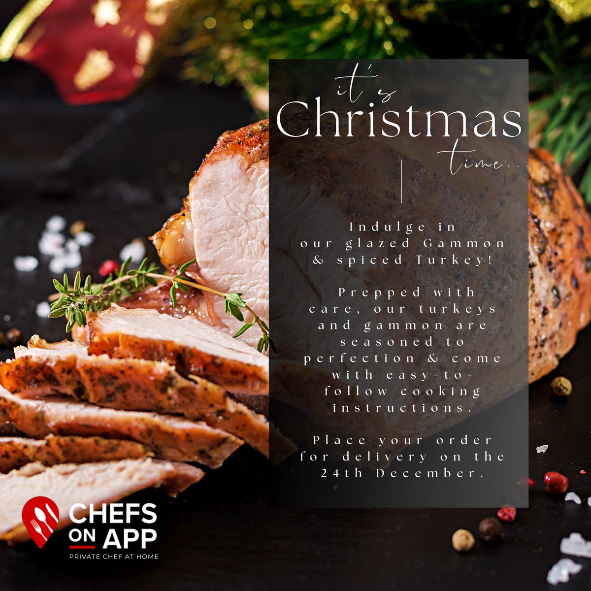 ChefsOnApp__'s tweet image. #privatechef #Christmas ✨