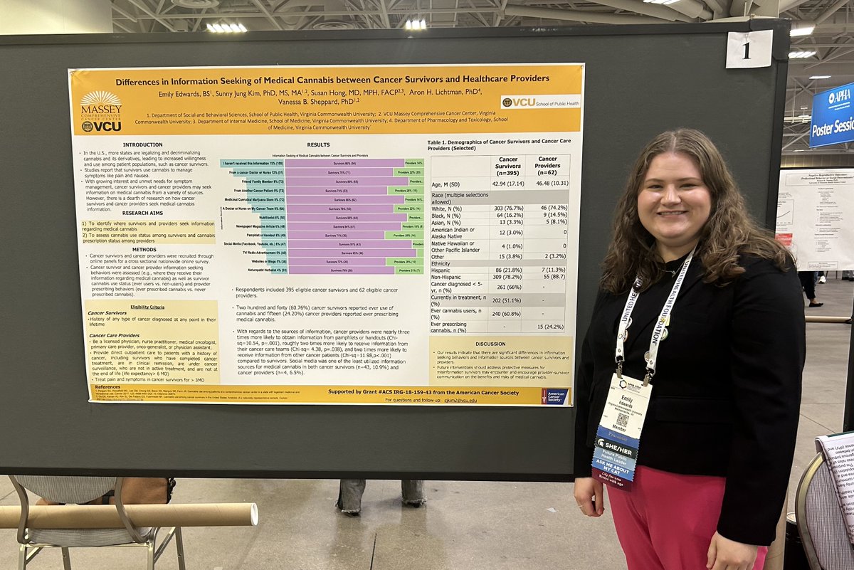 The fun continues at #APHA2024!
Darya Shokouhi Niaki, Ph.D. student in <a href="/VCUBiostat/">VCU Biostatistics</a>, and Emily Edwards, M.P.H. student, present their research posters. <a href="/PublicHealth/">APHA</a> <a href="/APHAAnnualMtg/">APHA's Annual Meeting & Expo</a>