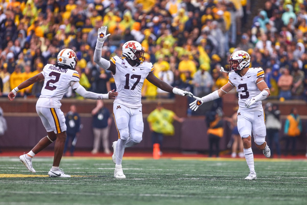The Ball is the Program 🗣️🏈

- Most INTs (15) by any Power 4 team
- 1st in the <a href="/bigten/">Big Ten Conference</a> in turnover margin (+10)
- 1st in <a href="/bigten/">Big Ten Conference</a> in turnovers forced (17)

#RTB #SkiUMah #Gophers