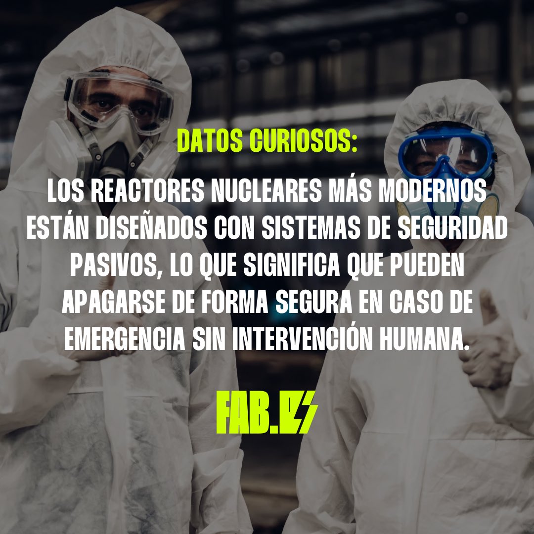 fabienberrier's tweet image. 🔒 Los reactores nucleares modernos cuentan con sistemas de seguridad pasivos, permitiendo apagarse de forma segura sin intervención humana. ¡Un gran paso hacia una energía más segura! 🌍⚡ #energíanuclear #seguridad #fabe