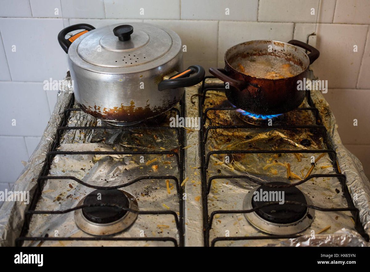 and i keep my side of the stove clean, you wouldn't know what I mean