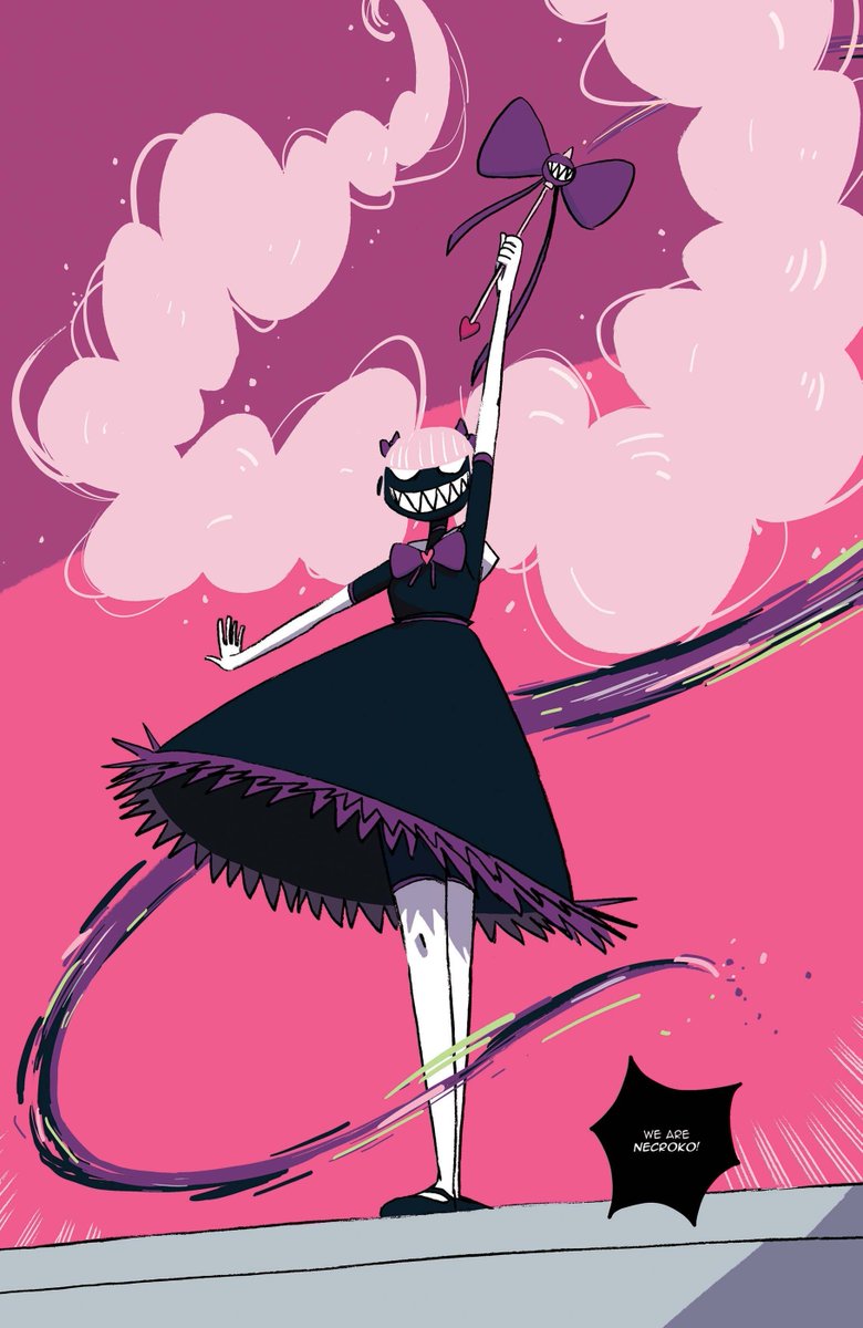 MarvelComicsHQ's tweet image. Sometimes a Symbiote is just a magical bow that turns its host into the fearsome (and purple) Necroko.