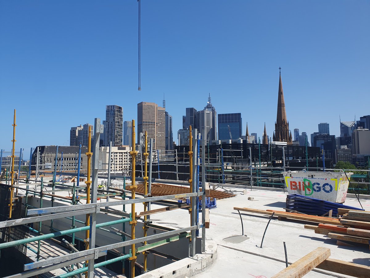 ThextonSmith's tweet photo. We're excited to have topped out our project at 370 Albert Street with the completion of the roof slab pour.
#thextonsmith #architecture #interiors https://t.co/NOOBoCqda8