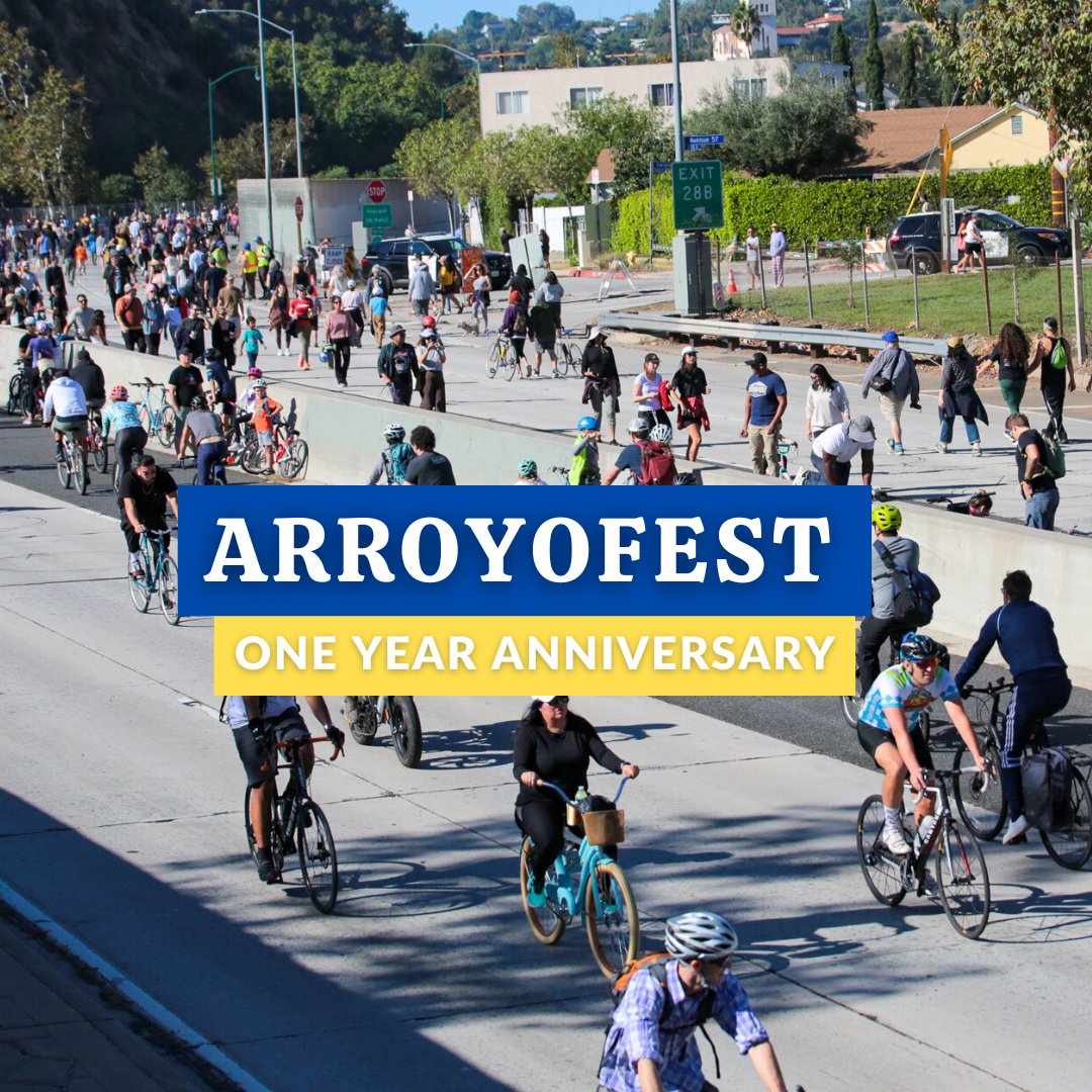 ActiveSGV's tweet photo. One year ago, over 40 thousand people reclaimed six miles of the 110 Freeway for #ArroyoFest – a historic, car-free experience filled with community, music, and pure joy. 🌞 

Head to our blog for the full story! https://t.co/3rNkdX78vg https://t.co/80XMLfUhJJ