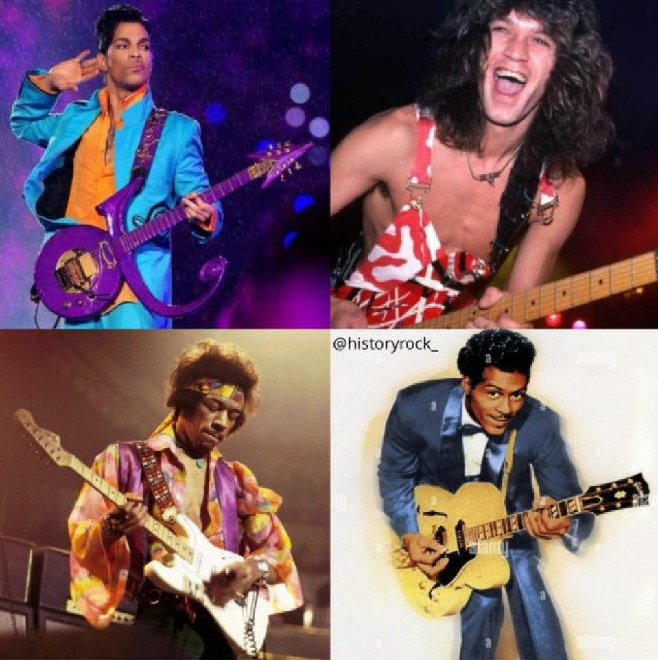 historyrock_'s tweet photo. Which legendary guitarist do you choose? 👇🏻

- Prince 
- Eddie Van Halen
- Jimi Hendrix 
- Chuck Berry https://t.co/xyanO1lpBJ