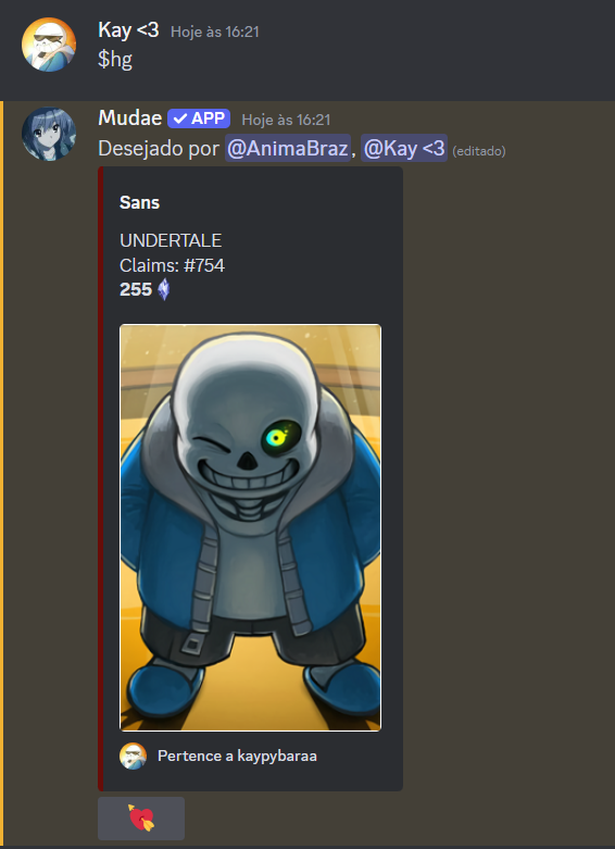 naoeokay's tweet photo. ent gente como é que eu explico...
#mudae #sans https://t.co/jligWNMJc7