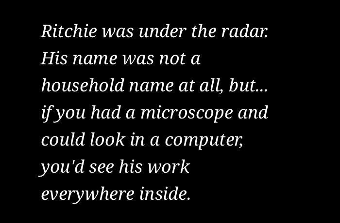 About Dennis Ritchie