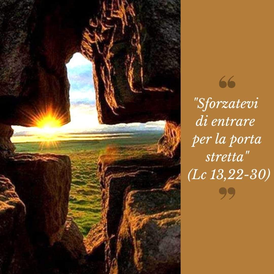 MaterVerbi's tweet photo. «Sforzatevi di entrare per la porta stretta, perché molti, io vi dico, cercheranno di entrare, ma non ci riusciranno. Vi sono ultimi che saranno primi, e vi sono primi che saranno ultimi».
(Lc. 13,22-30) https://t.co/MYovi3Wz7z