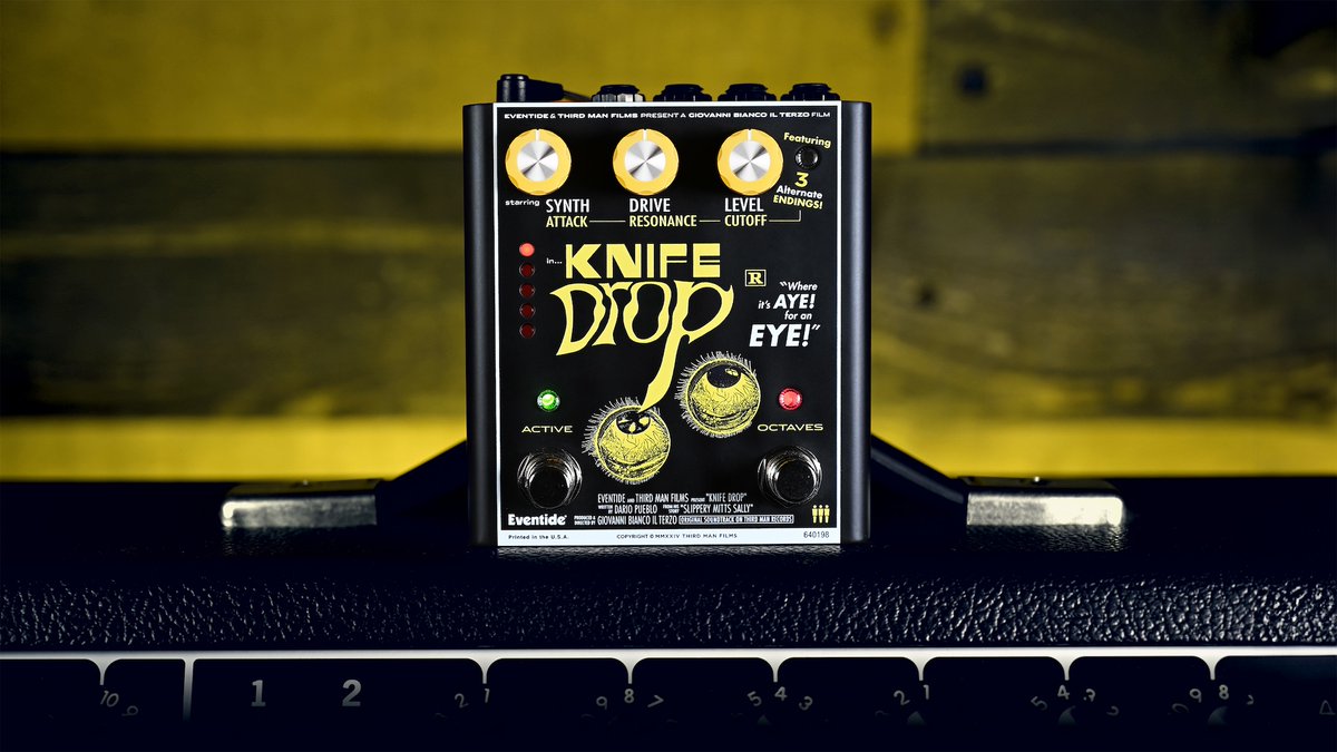 audiomusicadigi's tweet photo. Eventide y Third Man Hardware anuncian Knife Drop: una fusión revolucionaria de fuzz y síntesis @EventideAudio #AudioMusicaDigital #Audio #Musica #Sonido #Eventide #ThirdManHardware #KnifeDrop #Fuzz #Sintesis #Pedal #Guitarra https://t.co/GNXsXlvnDH https://t.co/u0dcZasv5b