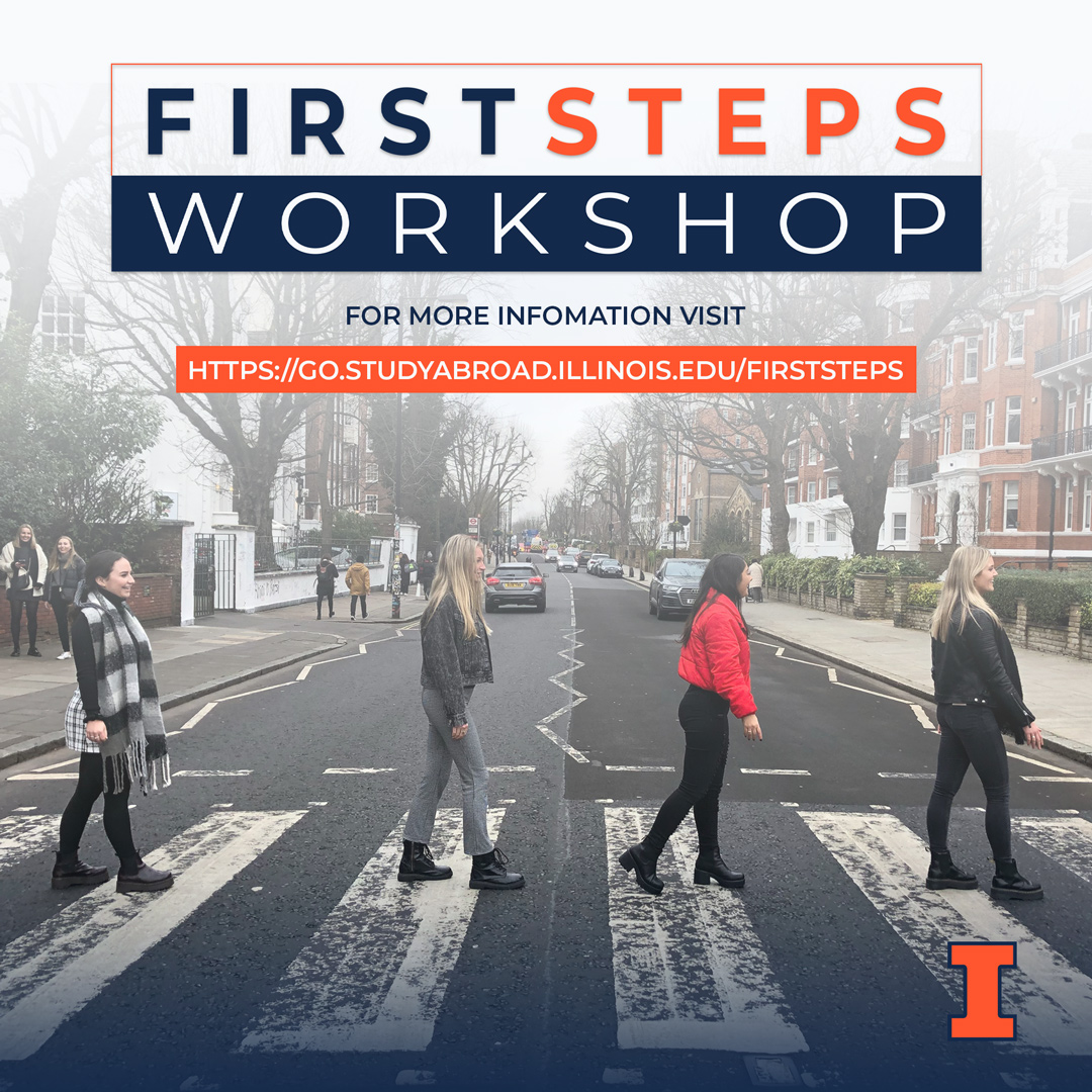 IllinoisAbroad's tweet photo. Want to take the first step in your Study Abroad journey?

Join us on Wednesday 11/6 at 1:30 pm for our next First Steps Workshop, where we cover everything from the application process to finances and much more!🔶🔷

More info: https://t.co/Vg7Z5kk4aj https://t.co/zF8Sp68K44