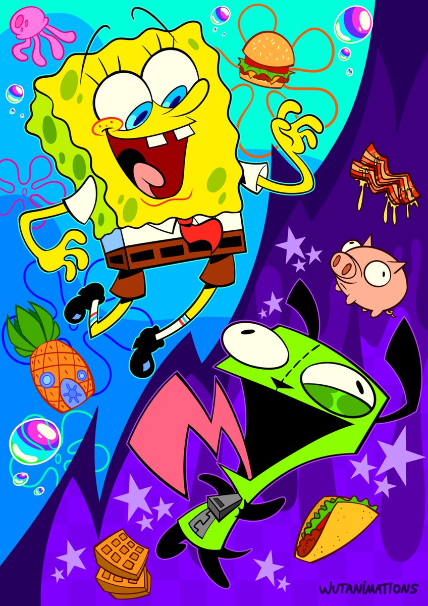 spunchbob and girl #spongebob #invaderzim