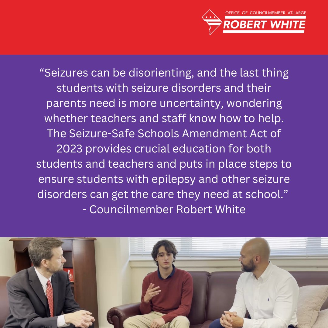 Thrilled that the Council passed the #SeizureSafeSchools Act today, which I introduced with <a href="/CMCharlesAllen/">CM Allen's Team</a>. This bill was brought to us by a young DC resident and #Epilepsy advocate, Oliver, with help from <a href="/DCSBOE/">DC State Board of Ed</a>, and schools will be safer because of it.