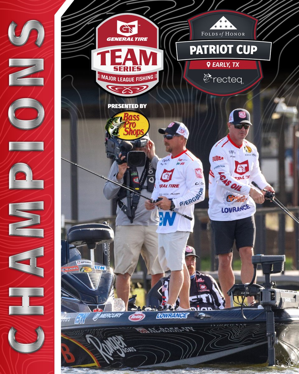 MajorLeagueFish's tweet photo. 🚨 Team @coigncard does it! 🚨
Jeff Sprague and Bryan Thrift battled tough timing and 11 other @GeneralTire Team Series squads to take home the victory in Early, Texas. Congrats, fellas!
#fishing #bassfishing #visitearlyvisitoften #earlytx https://t.co/QcNs1TANDc