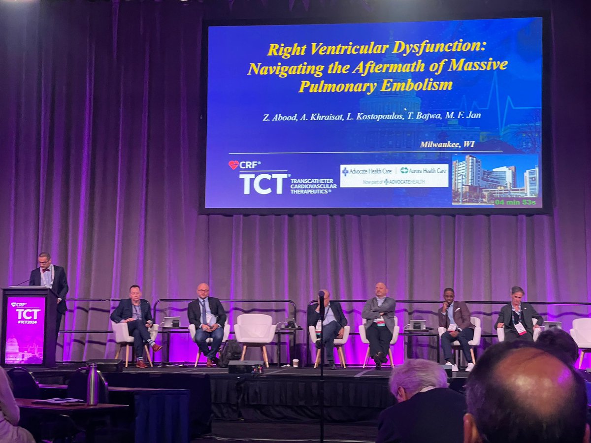 ZAALTai's tweet image. Honored to present on behalf of Aurora SLMC CV at #TCT2024, sharing our challenging case on obstructive CS from massive PE. Great discussion with the discussants and moderators