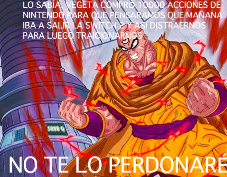 CNintendera's tweet photo. Vegeta: *respira*
Tenshinhan:

#Switch2 https://t.co/JR0GmxVeKJ