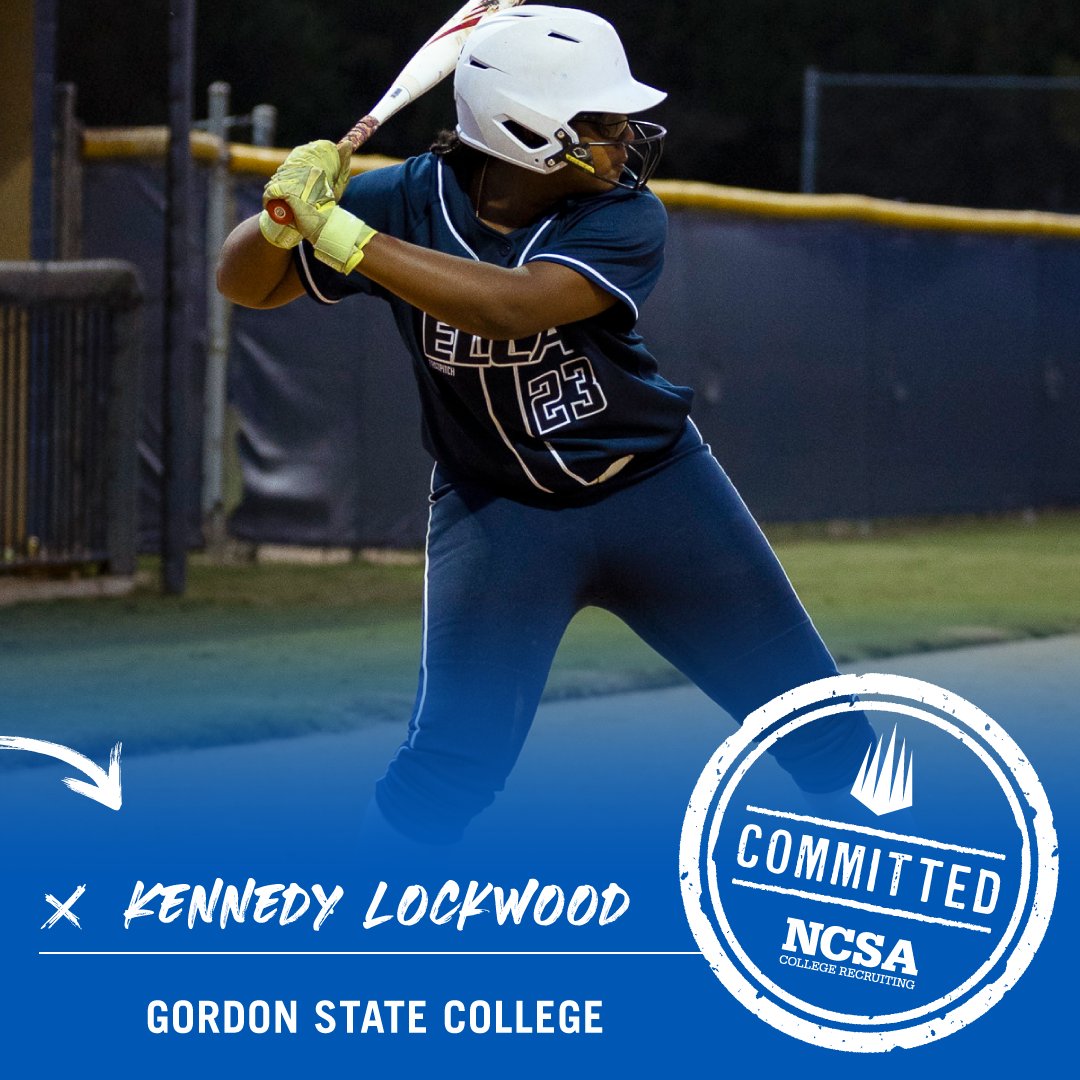 NCSA_Softball's tweet photo. 🚨🚨🚨🚨 Congrats to Kennedy on her Commitment to Gordon State College! @NCSA_CoachKK https://t.co/Tm18HQfSPq