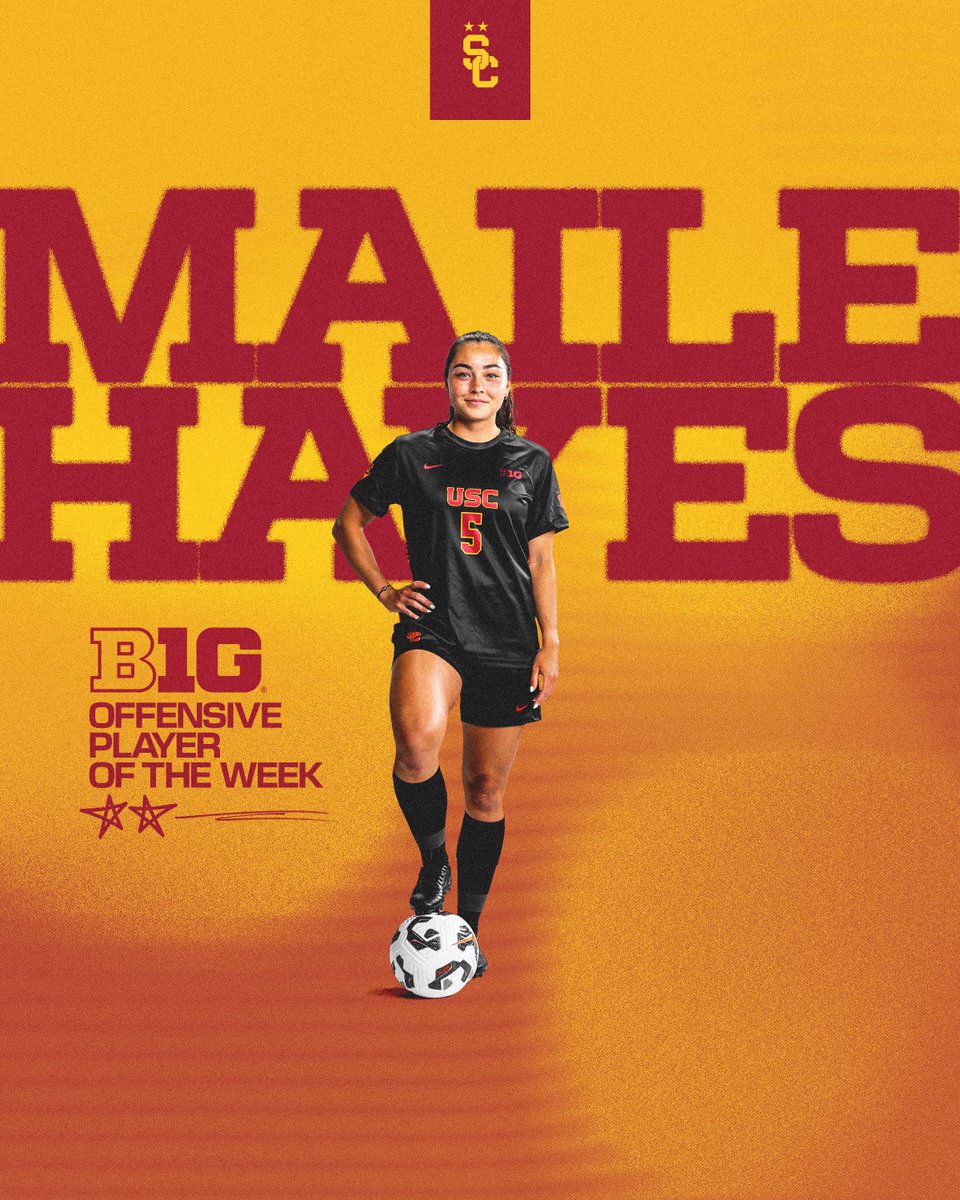 USC Women's Soccer (@usc_wsoccer) on Twitter photo After leading the Trojans to a Big Ten Title-clinching win on Sunday, <a href="/MaileHayes5/">Maile Hayes</a> and Laurence Gladu earned <a href="/B1GSoccer/">Big Ten Soccer</a> Weekly Awards!
Full release: usctrojans.com/news/2024/10/2…
#FightOn x #WeAreSC After leading the Trojans to a Big Ten Title-clinching win on Sunday, <a href="/MaileHayes5/">Maile Hayes</a> and Laurence Gladu earned <a href="/B1GSoccer/">Big Ten Soccer</a> Weekly Awards!
Full release: usctrojans.com/news/2024/10/2…
#FightOn x #WeAreSC