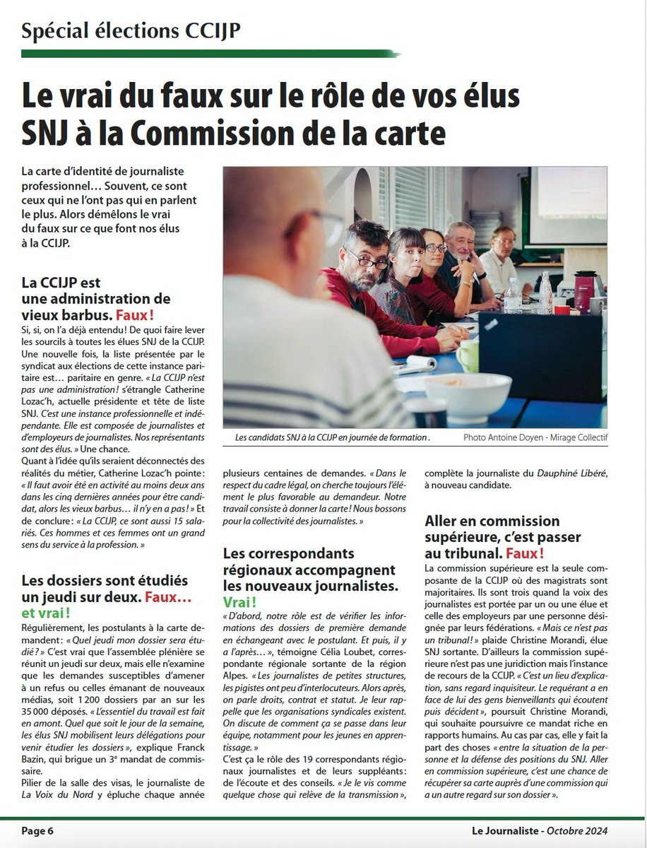 [ELECTIONS CARTE DE PRESSE] 
🗳 🪪 
JOURNALISTES, il ne reste plus que quelques jours pour élire vos représentants à la commission de la carte 
POUR VOTER ⬇️  e-votez.net/ccijp/ 

🖋💻🎙📸🗞 
Apprenez à reconnaître le 
✅️ VRAI 
du 
❌️ FAUX