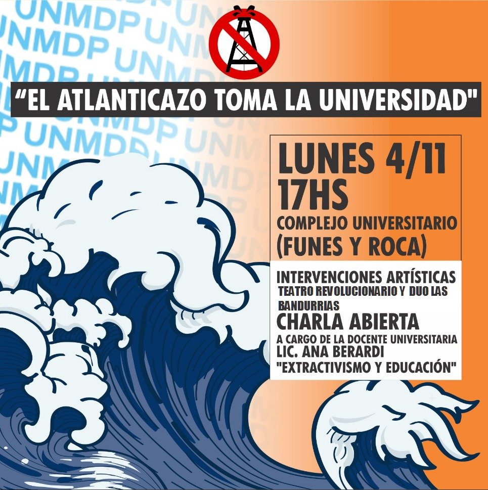 marlibredepetro's tweet photo. El Atlanticazo toma la Universidad
📢 Como cada 4 nos volvemos a convocar en el #atlanticazo para exigir un Mar Libre de petroleras.
En ésta ocasión nos encontraremos en el Complejo Universitario para solidarizarnos con la Educación Pública + https://t.co/AYWeLy4wAD