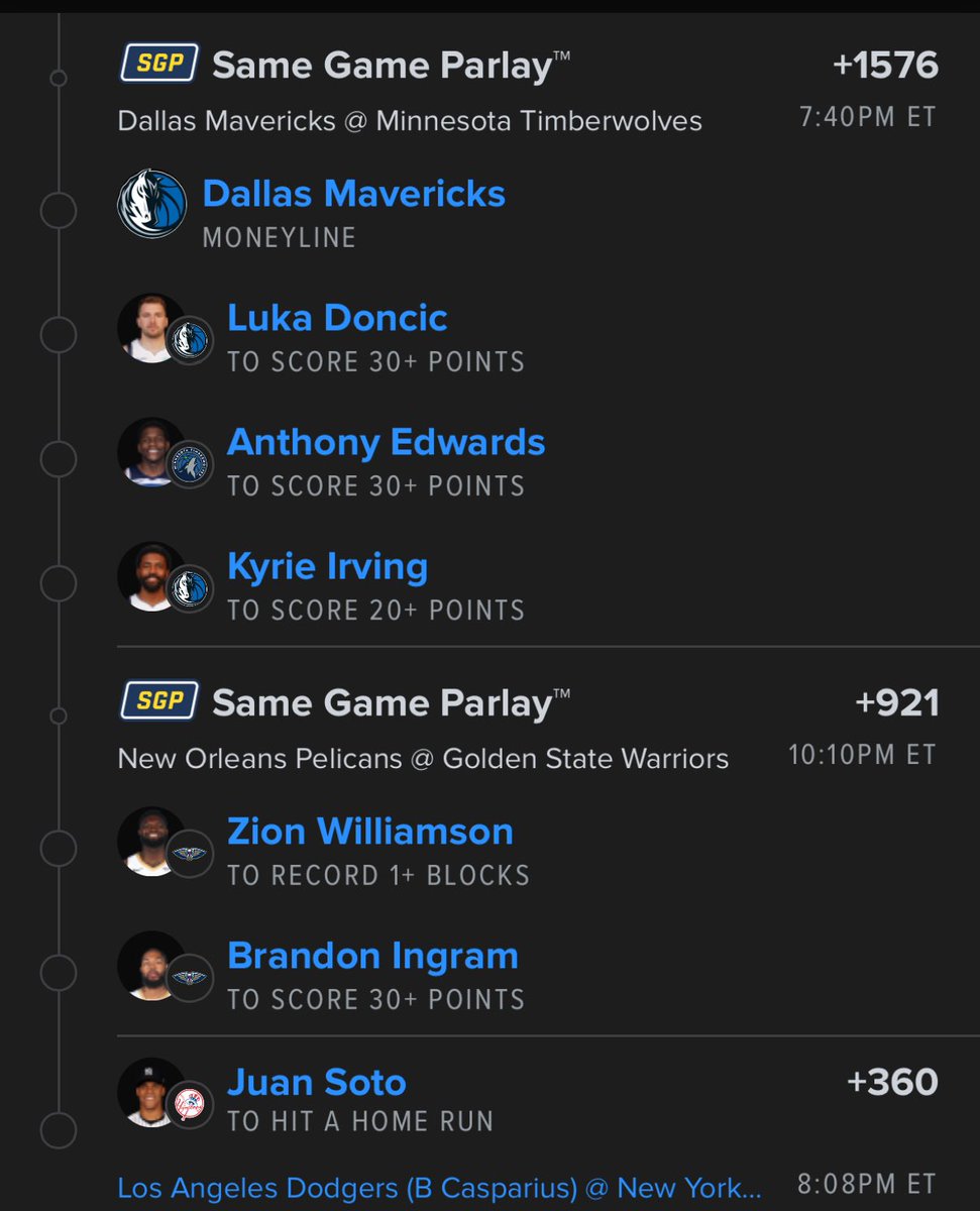 BlessMyParlay's tweet photo. Day 1 Trying to hit a 14 leg 💰 https://t.co/wxiDMgp3wH