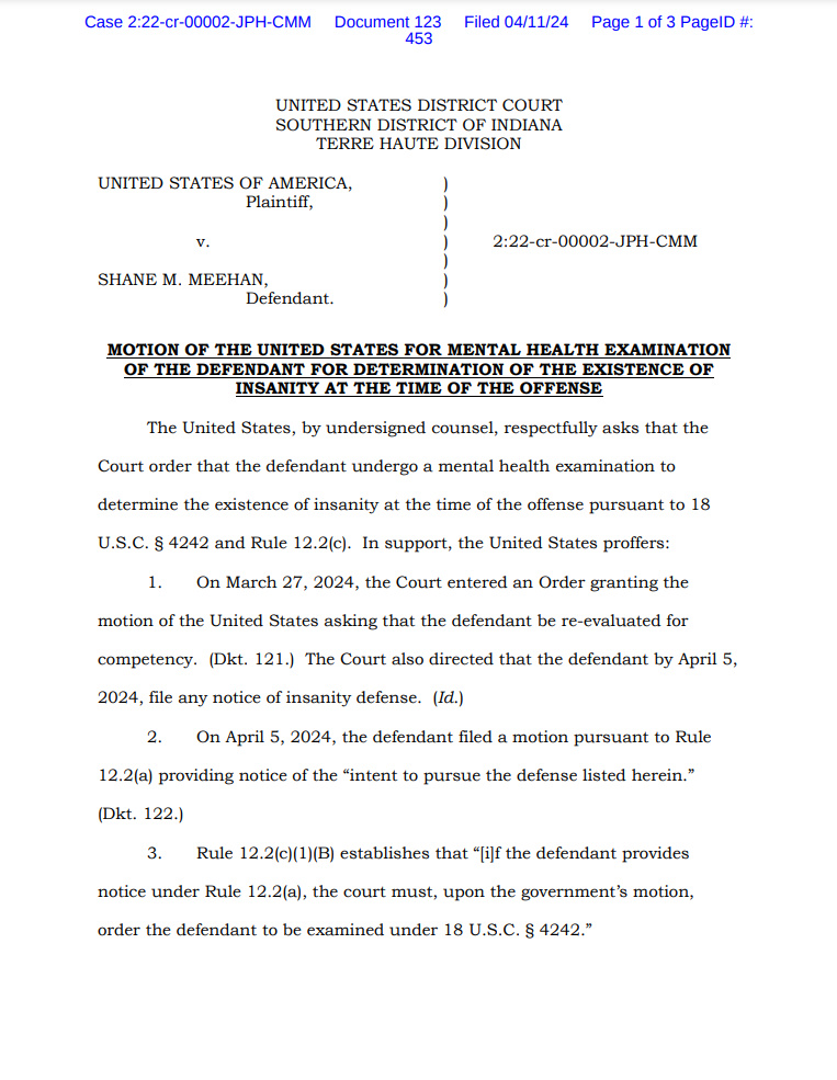 MattBlacInc's tweet image. #DELPHIARCHIVES | Federal Charges Filed Against #SHANEMEEHAN in Killing of #TerreHaute LE  Officer Greg Ferency. #Update 

justice.gov/usao-sdin/pr/f… 

1/2 @PrecOSINT