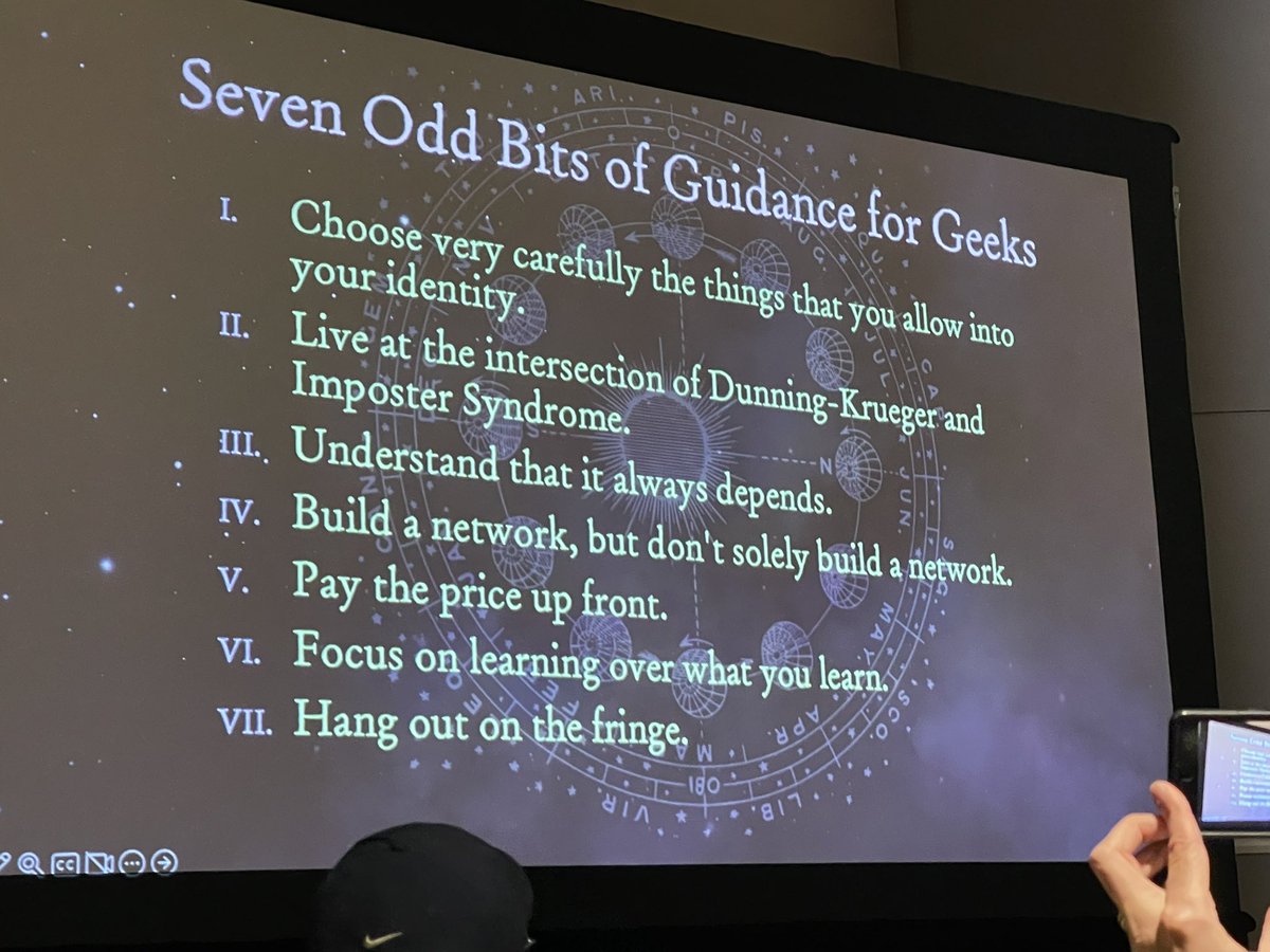 Great advice from <a href="/guyroyse/">Guy Royse</a> <a href="/AllThingsOpen/">All Things Open</a> #AllThingsOpen #ato2024