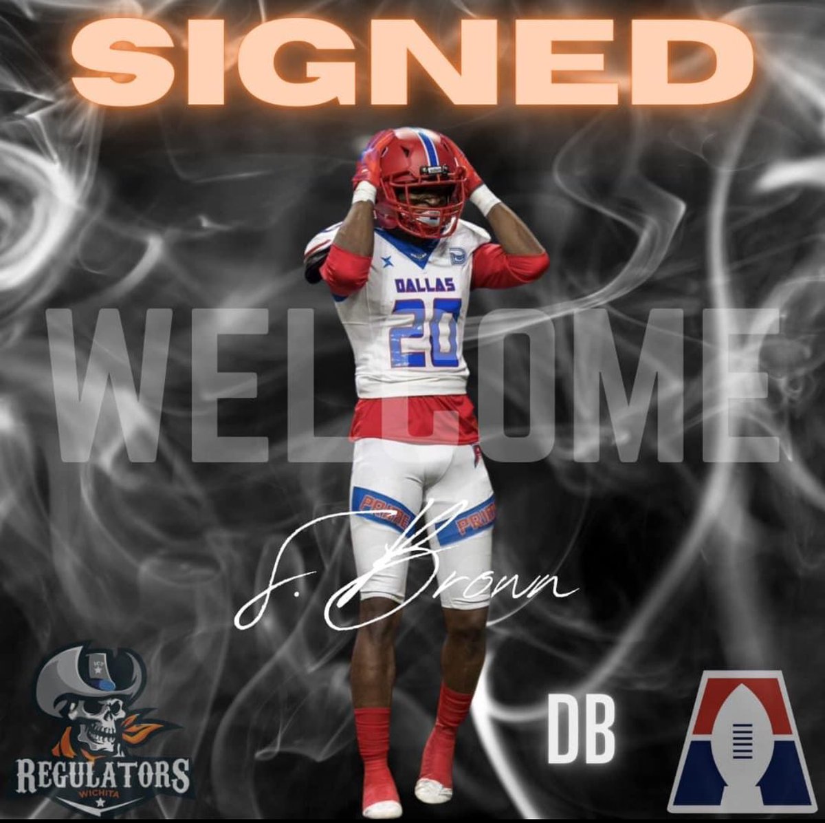 Let us welcome Sectrick Brown coming to the Regulators defense to lock down WR