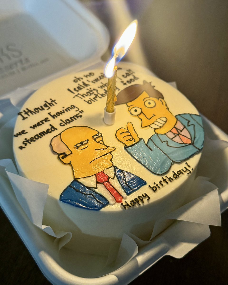 Steamed hams but it’s birthday cake.

31! 🎉