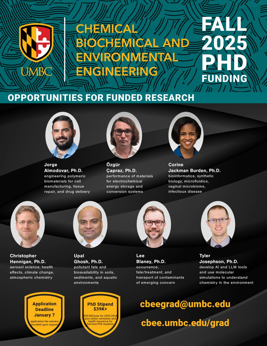 UMBC CBEE (@umbc_cbee) on Twitter photo <a href="/SACNAS/">SACNAS</a> -- Come talk to <a href="/UMBCGradSchool/">UMBC Graduate School</a> at Booth 1454. Yarazeth Medina can tell you all about support, community and resources on campus.
Reach out to cbeegrad@umbc.edu - to learn more about applying.
#UMBC #2024NDiSTEM #UMBCEngineering #PhD #phdream #gradschool <a href="/SACNAS/">SACNAS</a> -- Come talk to <a href="/UMBCGradSchool/">UMBC Graduate School</a> at Booth 1454. Yarazeth Medina can tell you all about support, community and resources on campus.
Reach out to cbeegrad@umbc.edu - to learn more about applying.
#UMBC #2024NDiSTEM #UMBCEngineering #PhD #phdream #gradschool