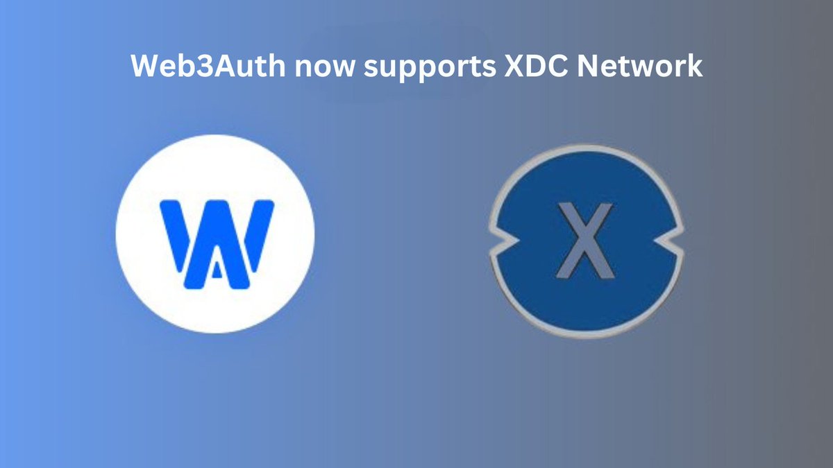 XDCNetwork's tweet photo. Great news for developers! @Web3Auth now supports the XDC Network, making blockchain integration even more accessible. Whether you’re building on Web, Mobile, or Gaming SDKs, Web3Auth’s seamless compatibility with XDC’s EVM-based network means faster, effortless blockchain connections.

With Web3Auth, the Web SDKs provide a direct provider to use with popular libraries like ethers.js or web3.js. For Mobile and Gaming SDKs, the private key is conveniently available in the user scope, ensuring secure and simple blockchain interactions.

Start building with ease and explore the full guide here: 🔗 https://t.co/s33xt9y8ab

#Blockchain #Web3 #XDCNetwork $XDC #developer #DeFi #Web3Auth