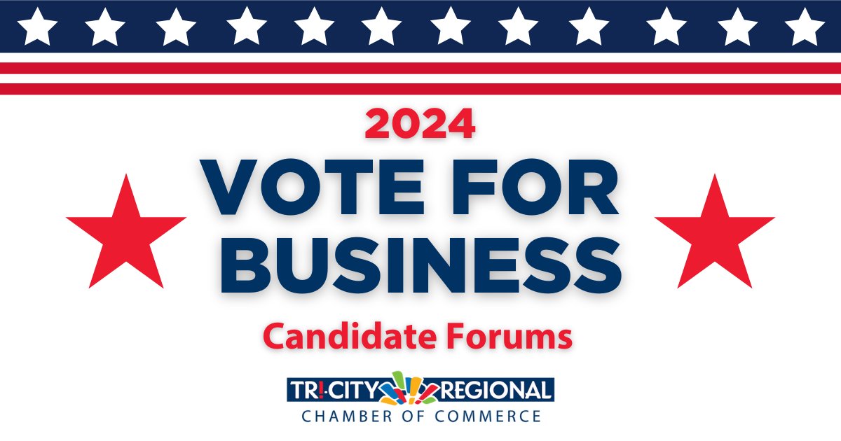 tricitychamber's tweet photo. If you've been holding off on filling your ballot, check out our 2024 Candidate Forums before you vote. Learn how candidate positions integrate with local business priorities. https://t.co/R7gzdgpF0G #Vote https://t.co/5aOs21BMRK