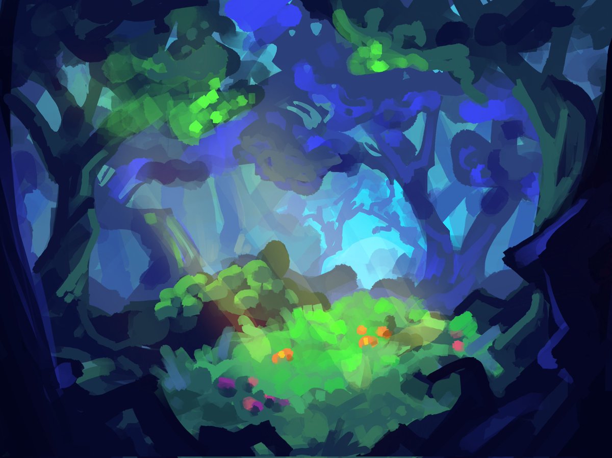 Quick sketch from earlier this year 🌳🌳

#digitalart #illustration #artwork #landscape