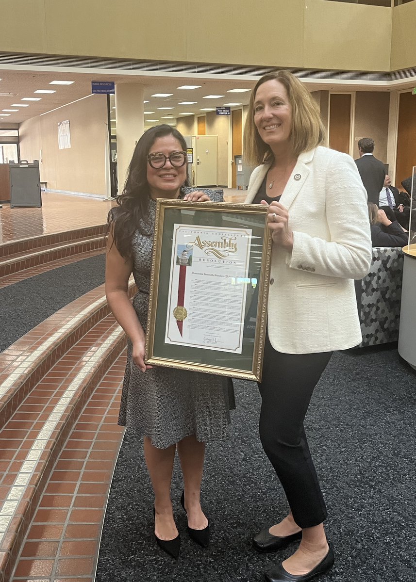 ASM_Irwin's tweet photo. I was honored to present my long-time District Director, Dr. Jeannette Sanchez Palacios, with a resolution at the Ventura Co. Board of Supervisors meeting today. Jeannette served the constituents of both #AD44 and #AD42 during her 10 years in my office. You, and your family, have every reason to be proud of your accomplishments. Wishing you the best of luck in your new chapter! #AD42