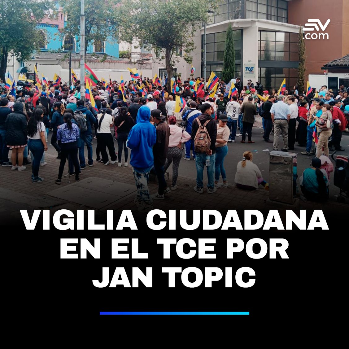 📌 El candidato presidencial, Jan Topic, atendió a la prensa en medio del tumulto y manifestó que busca unas elecciones "limpias y que gane el mejor". ▶️ bit.ly/3NK279v