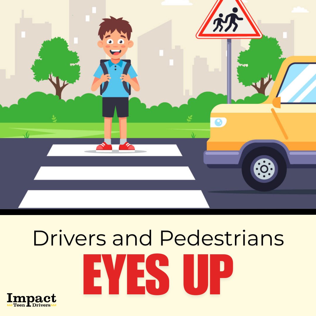 impactdrivers's tweet photo. We are nearing the end of pedestrian safety month. Drivers and pedestrians: Eyes up! Help keep yourself and the other road users safe around you by watching where you are going and paying attention to your surroundings.
#PedestrianSafetyMonth #EyesUp https://t.co/46CUlyN8np