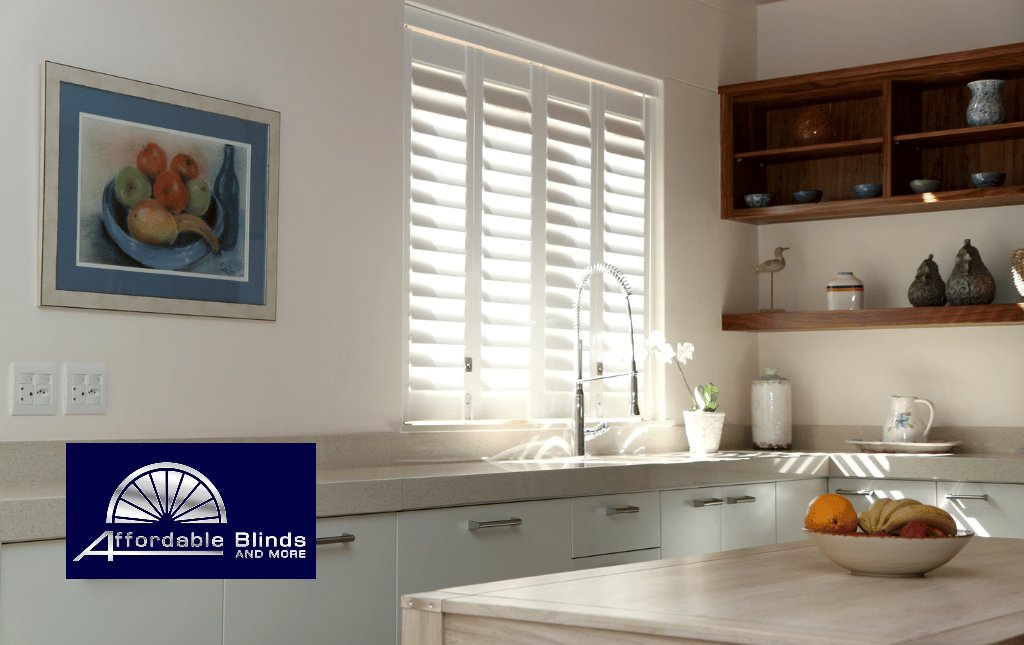 Upgrade your kitchen with plantation shutters! Perfect for the window above the sink, they provide excellent light control and privacy while withstanding humidity and moisture.

Affordable Blinds and More
affordableblindsandmore.com
(910) 602-1648