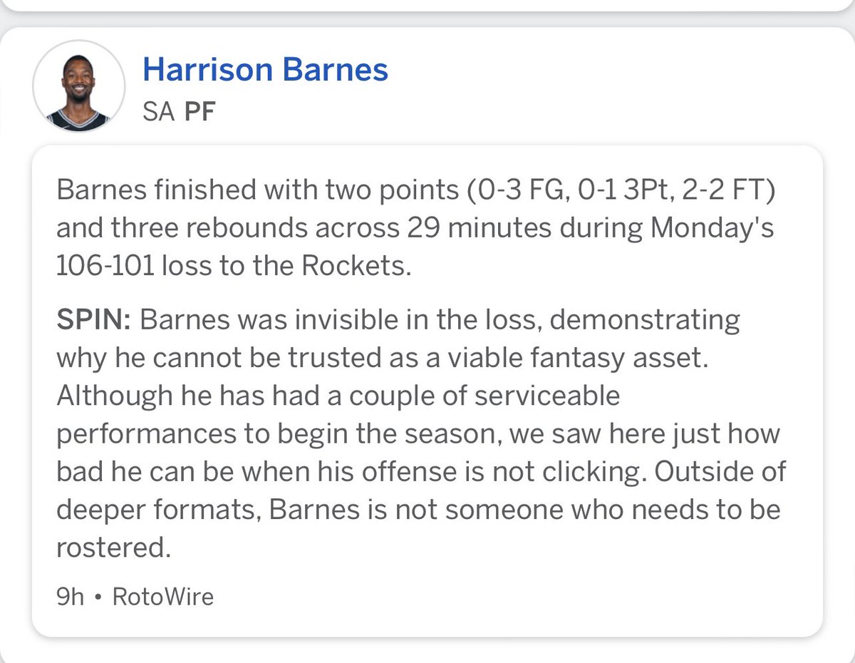 TheTuna_'s tweet photo. Good lord espn dorks take it easy on the man!  1 bad game is all that happened. https://t.co/cJqff9Gds4