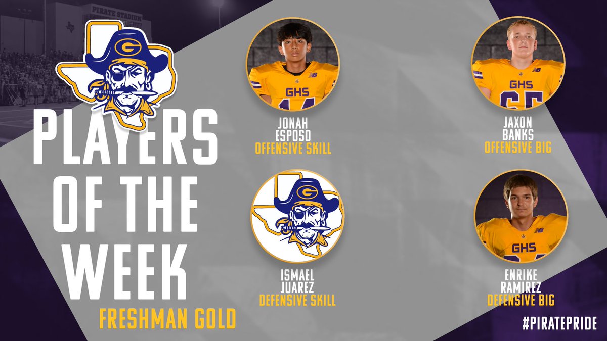 Your Players of the Week Against Azle!! Keep up the hard work athletes!!

#PiratePride🏴‍☠️