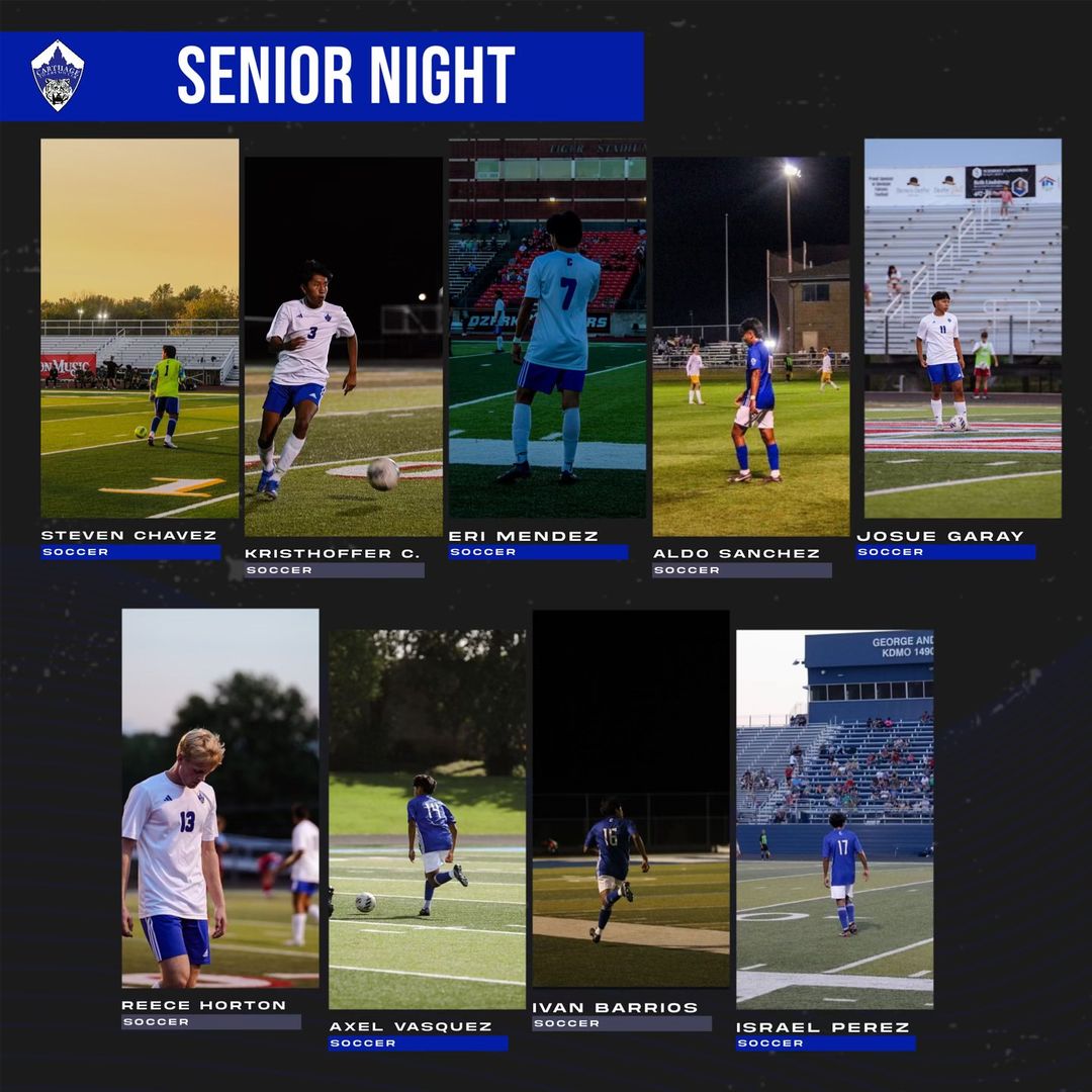 It's Senior Night for the Tigers on the pitch tonight. Action vs Willard starts at 5:00 with the JV match. Good luck guys!