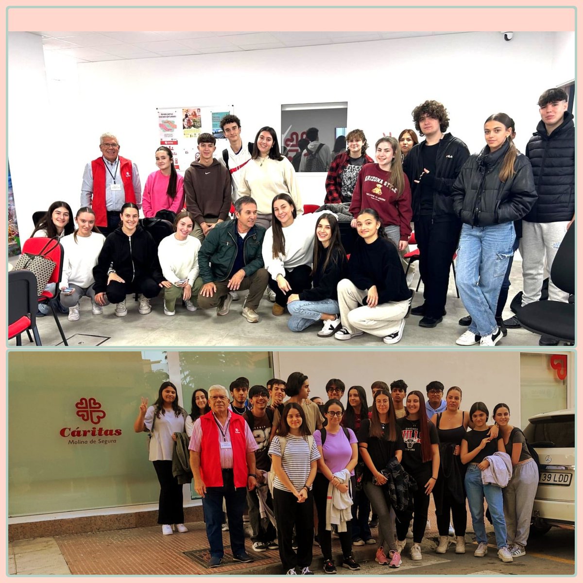 Hoy los alumnos de segundo de bachillerato de Religión han visitado las nuevas instalaciones de Cáritas de Molina de Segura.

#laeducaciontehacecrecer 
#iesvegadeltader