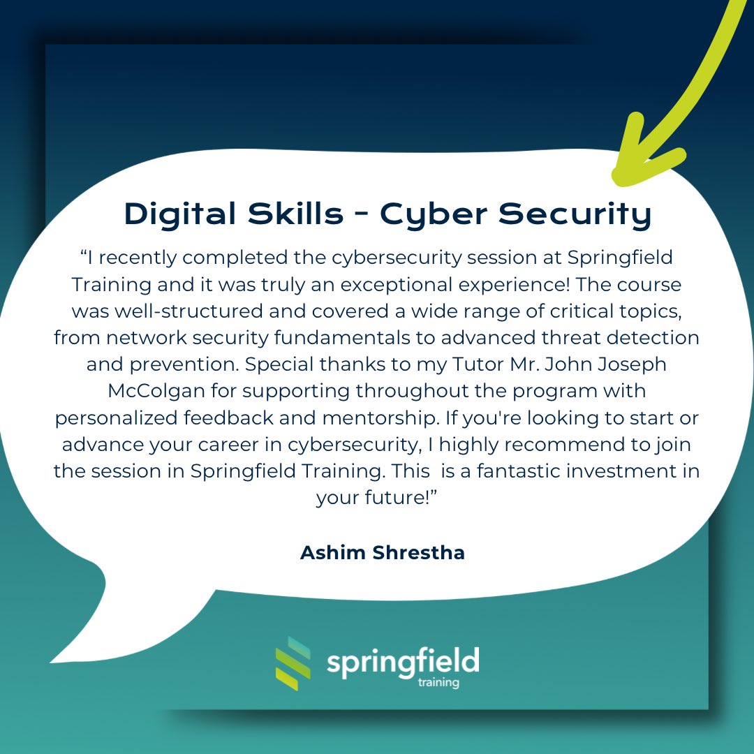 Day 135 of 365 Days of Inspiration

We are delivering Digital Skills sessions to help build the skills of those who see digital skills as a barrier.

Below is a review from Ashim Shrestha who is currently taking the Cyber Security course.
