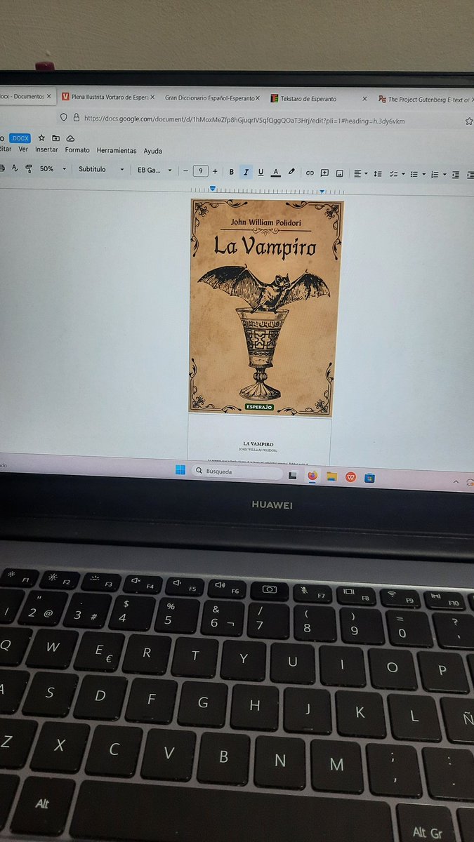 Mikstro2's tweet image. Mi ĝojas, ke mi finis provlegi mian tradukon de ĉi tiu sezon-taŭga novelo de Polidori🎃🦇 Espereble ĝi legeblos morgaŭ ĉe esperaĵo.net